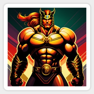 Spartan Strong Comic Book Style Sticker